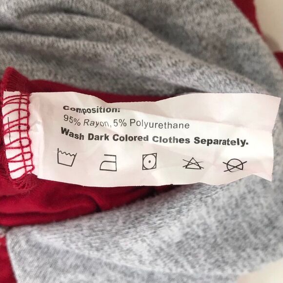 Womens Red Cottagecore Boho Irregular Hem Cowl Neck Long Sleeve Sweater Dress /M - Picture 7 of 7